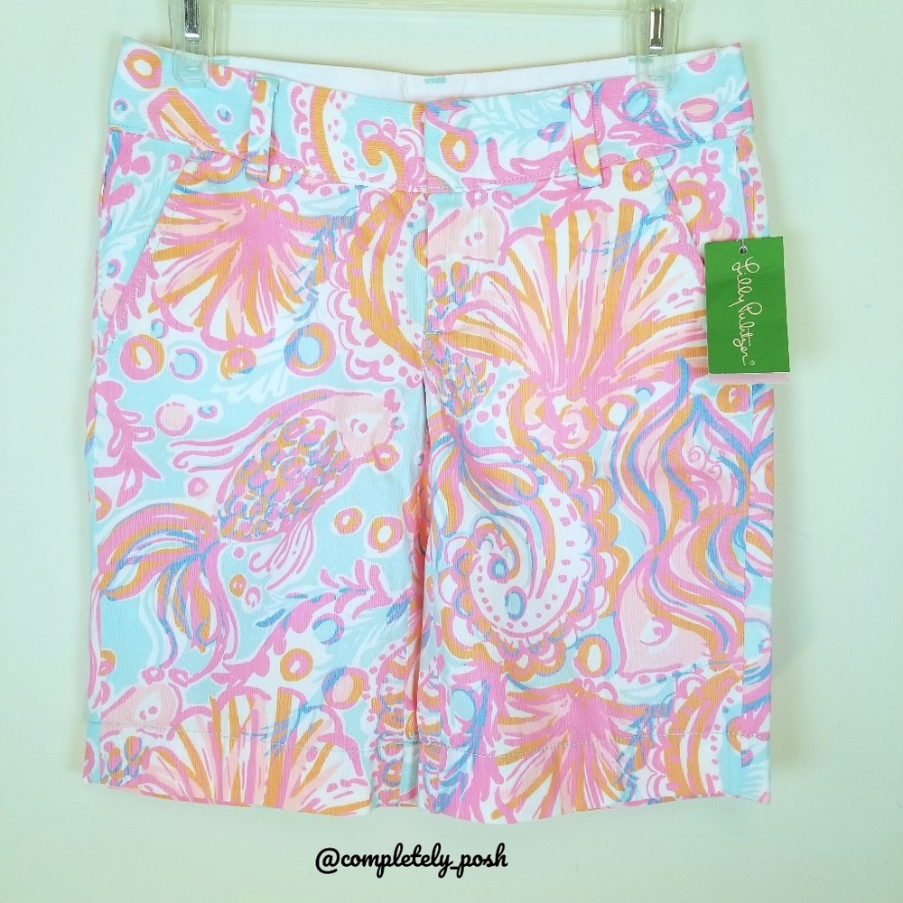 NWT LILLY PULITZER 2 Much Bubbly Chipper Shorts 00